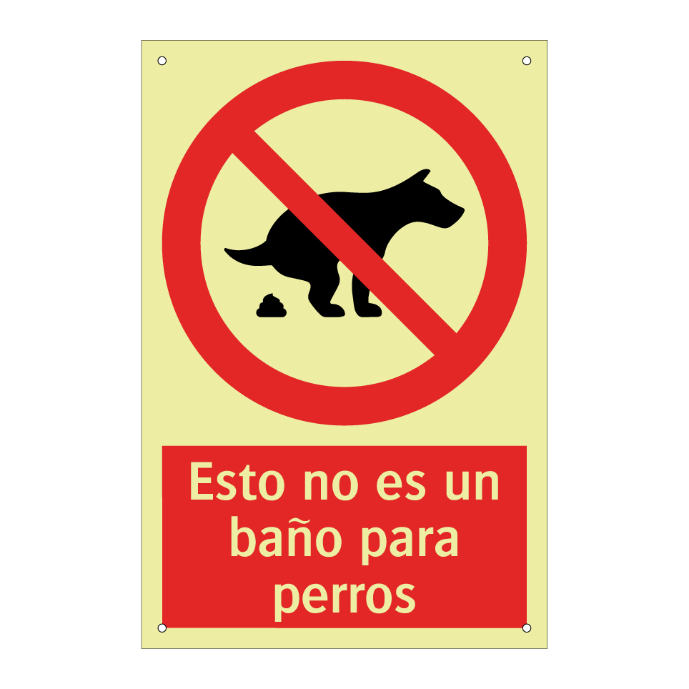 Esto no es un baño para perros