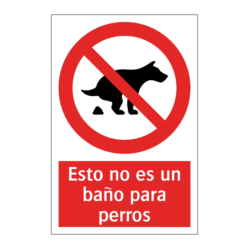 Esto no es un baño para perros