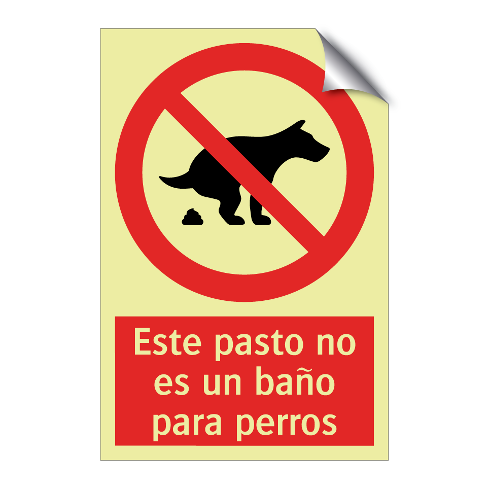 Este pasto no es un baño para perros