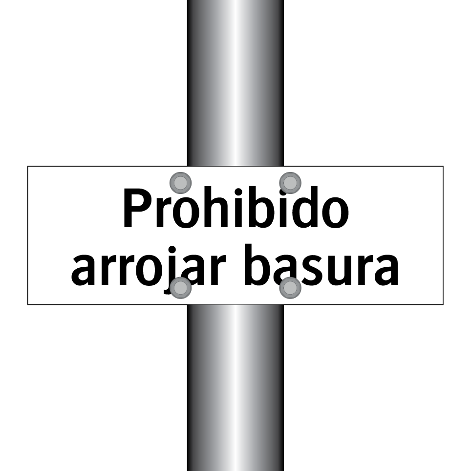 Prohibido arrojar basura