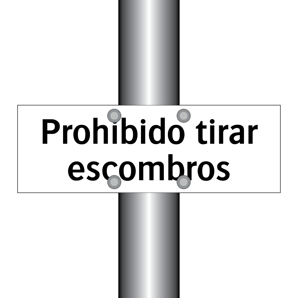 Prohibido tirar escombros