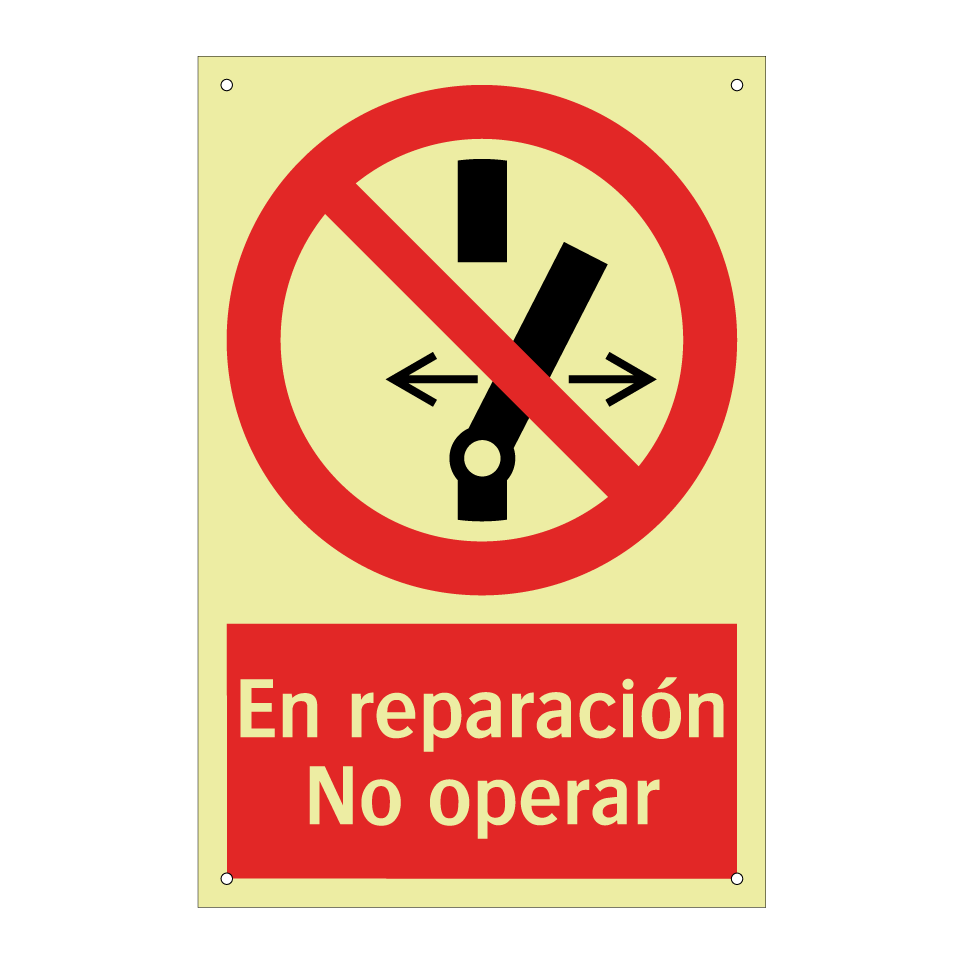 En reparación No operar
