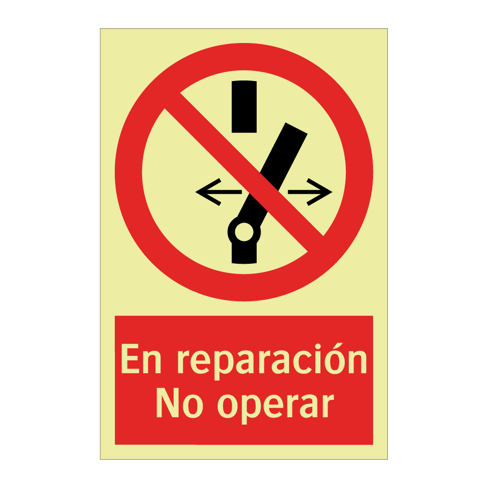 En reparación No operar