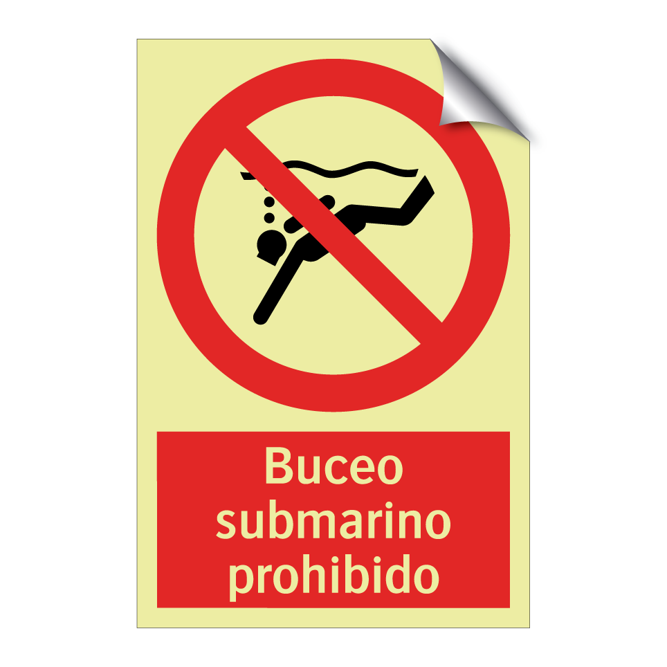 Buceo submarino prohibido