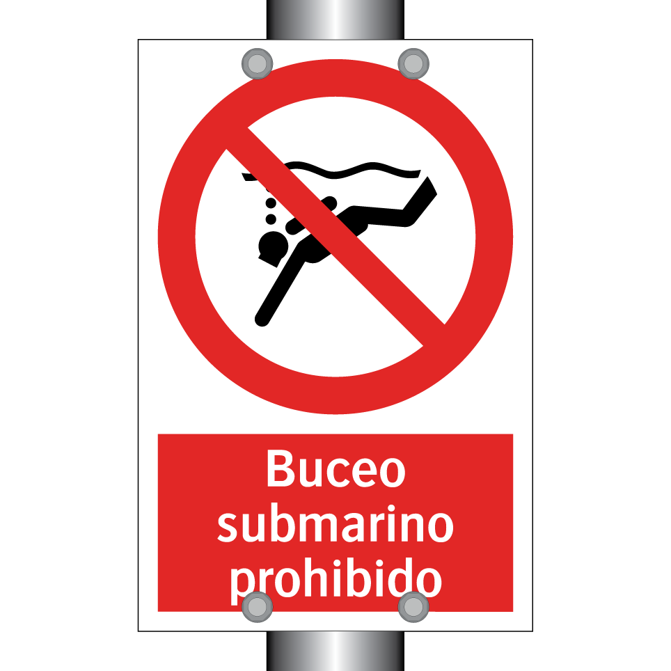 Buceo submarino prohibido