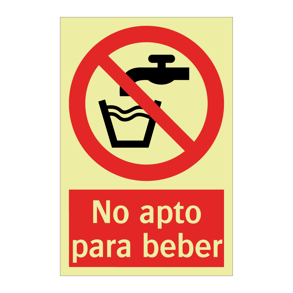 No apto para beber