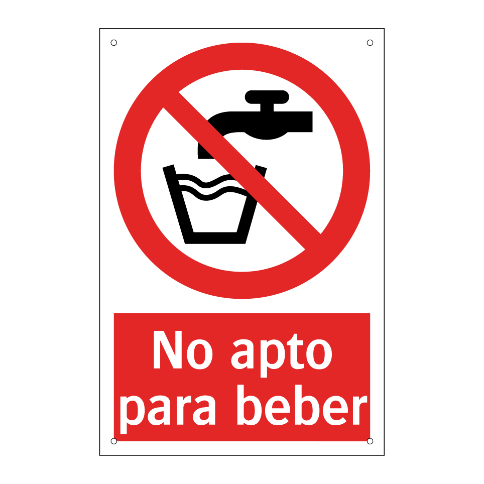 No apto para beber