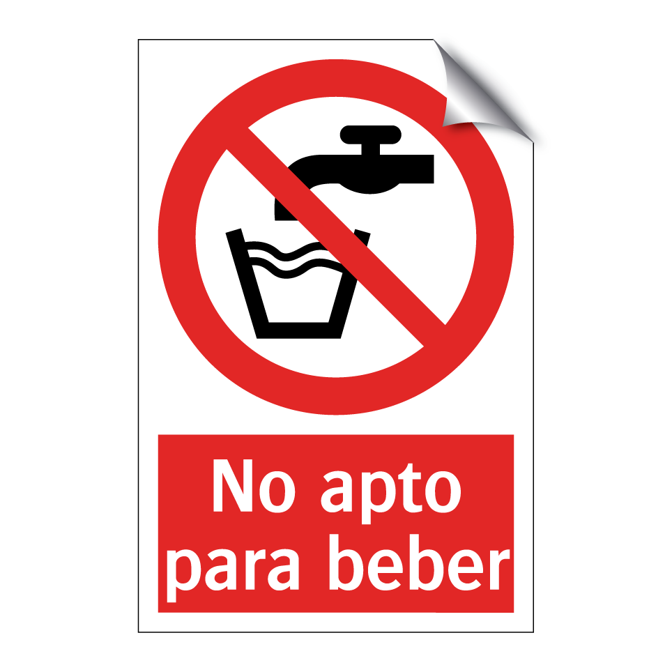 No apto para beber