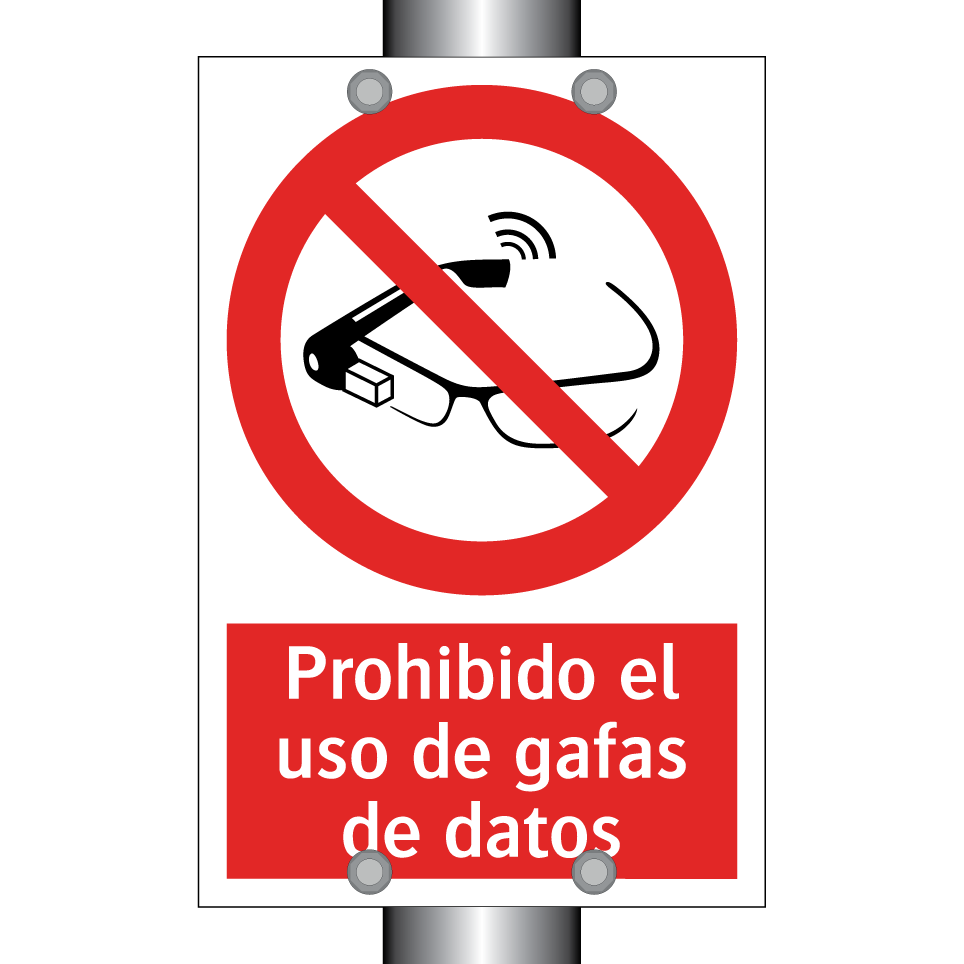 Prohibido el uso de gafas de datos