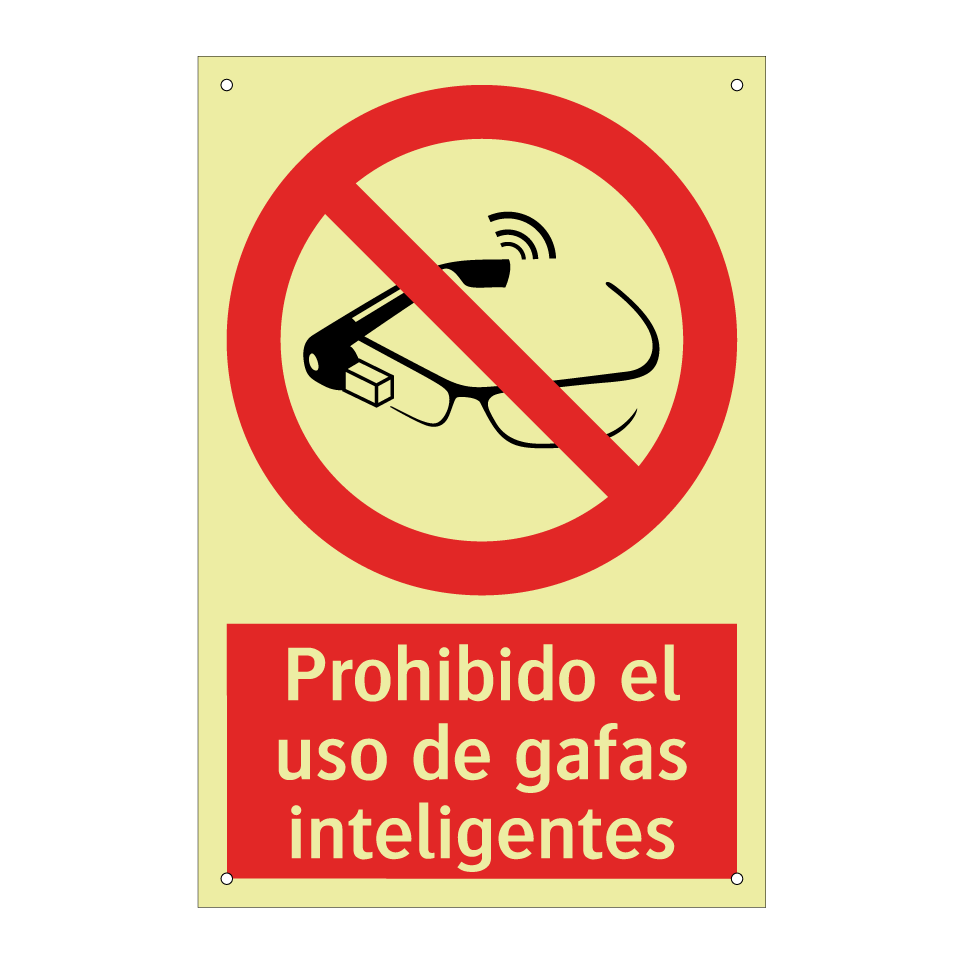 Prohibido el uso de gafas inteligentes
