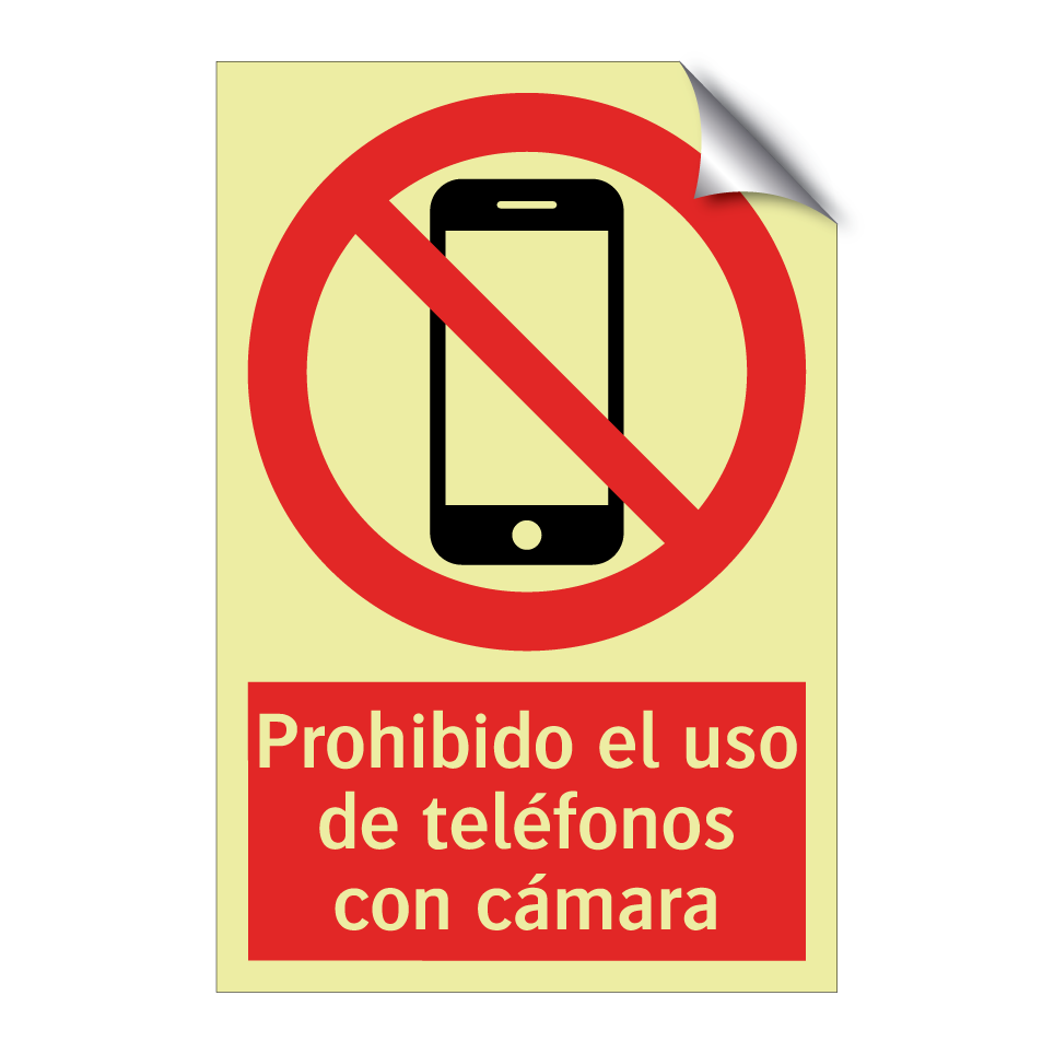 Prohibido el uso de teléfonos con cámara