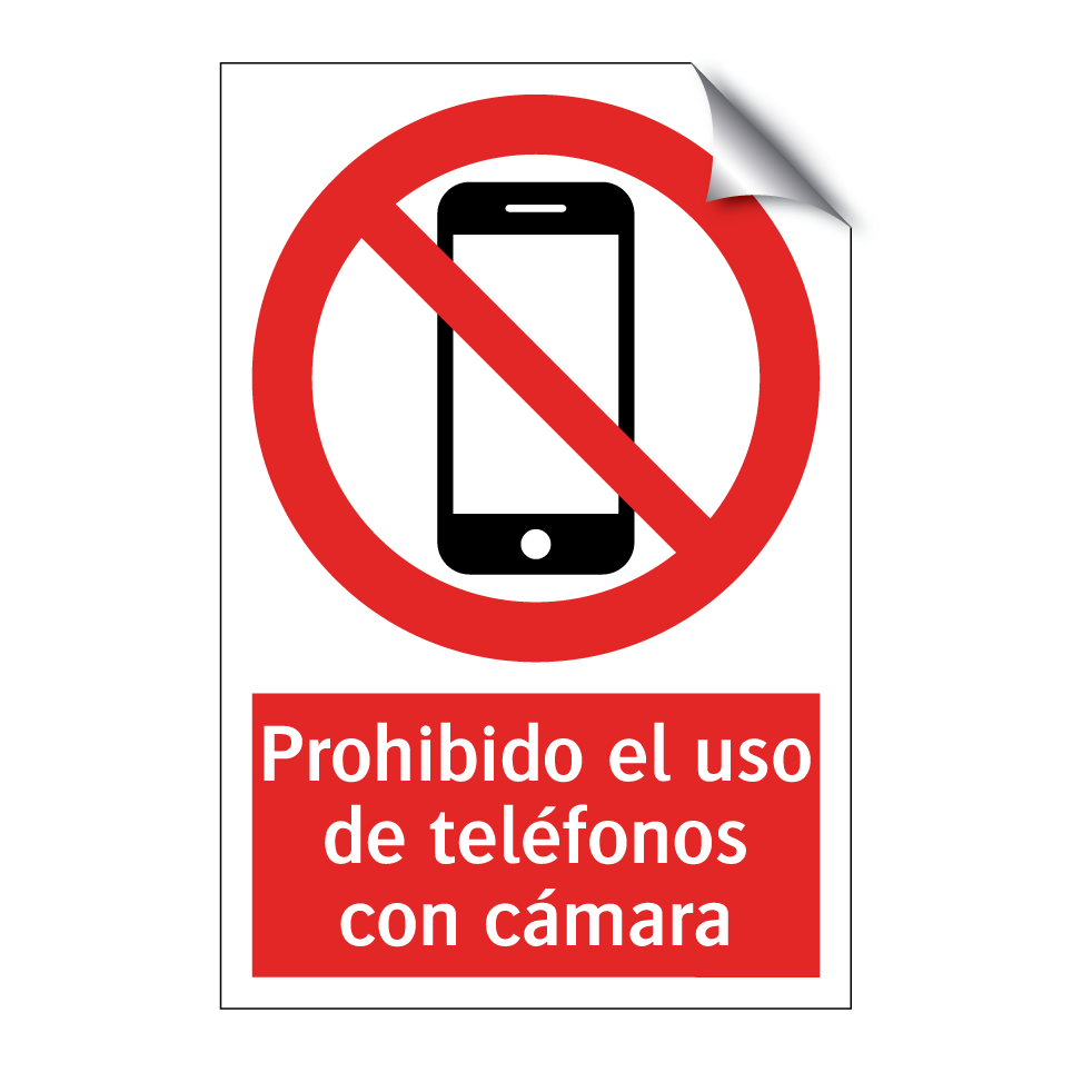 Prohibido el uso de teléfonos con cámara