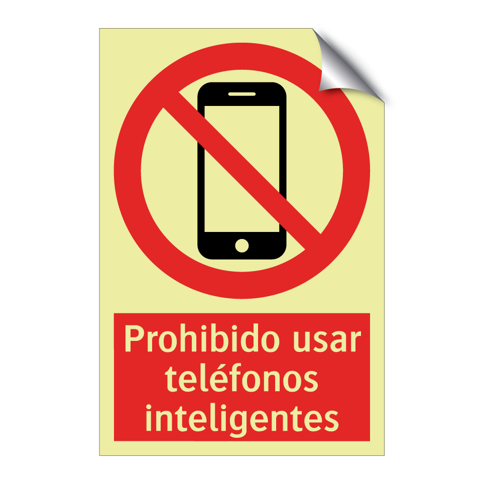 Prohibido usar teléfonos inteligentes