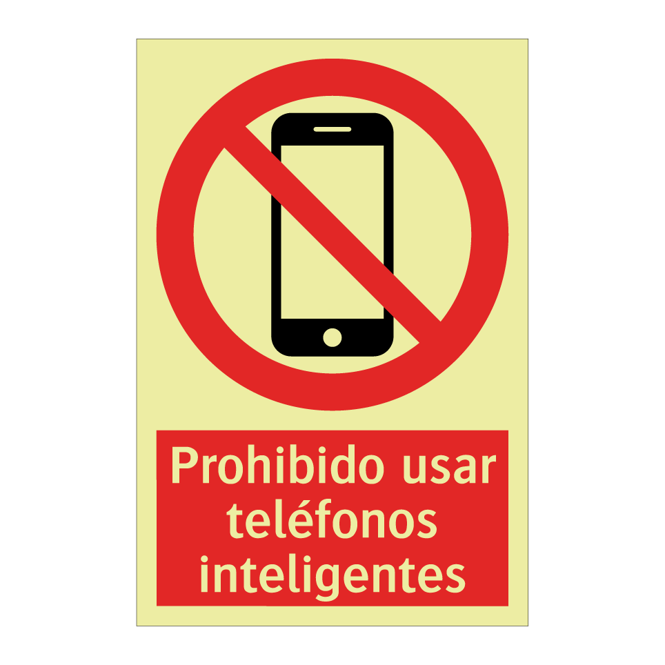 Prohibido usar teléfonos inteligentes