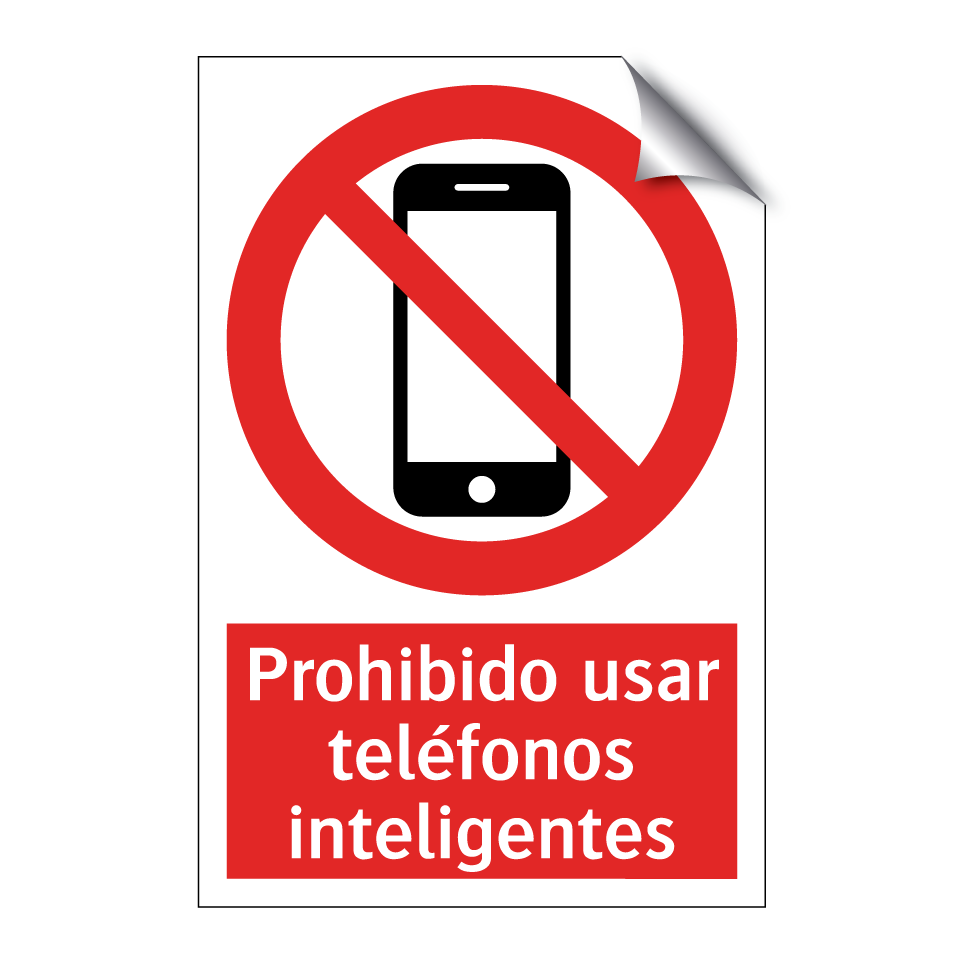 Prohibido usar teléfonos inteligentes