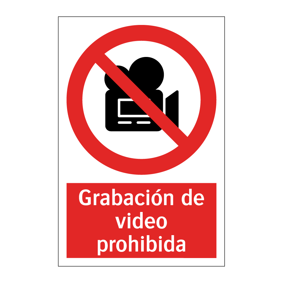 Grabación de video prohibida