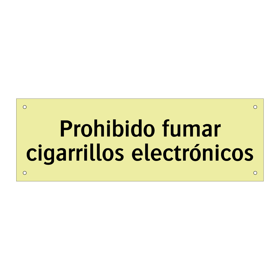 Prohibido fumar cigarrillos electrónicos