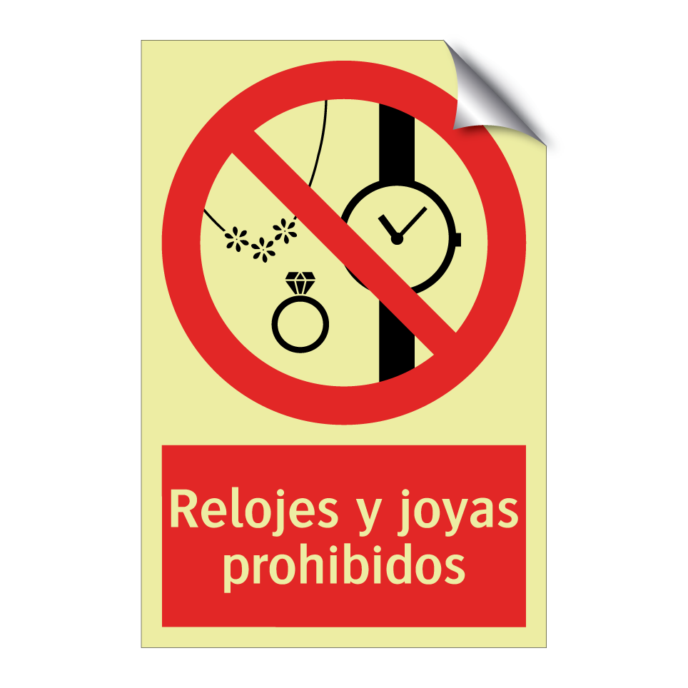 Relojes y joyas prohibidos