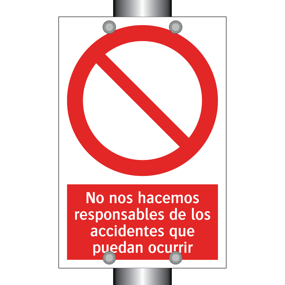 No nos hacemos responsables de los accidentes que puedan ocurrir