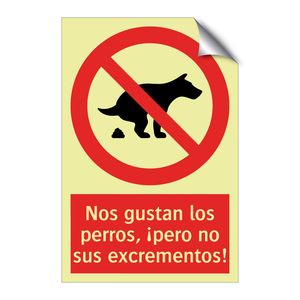 Nos gustan los perros, ¡pero no sus excrementos!