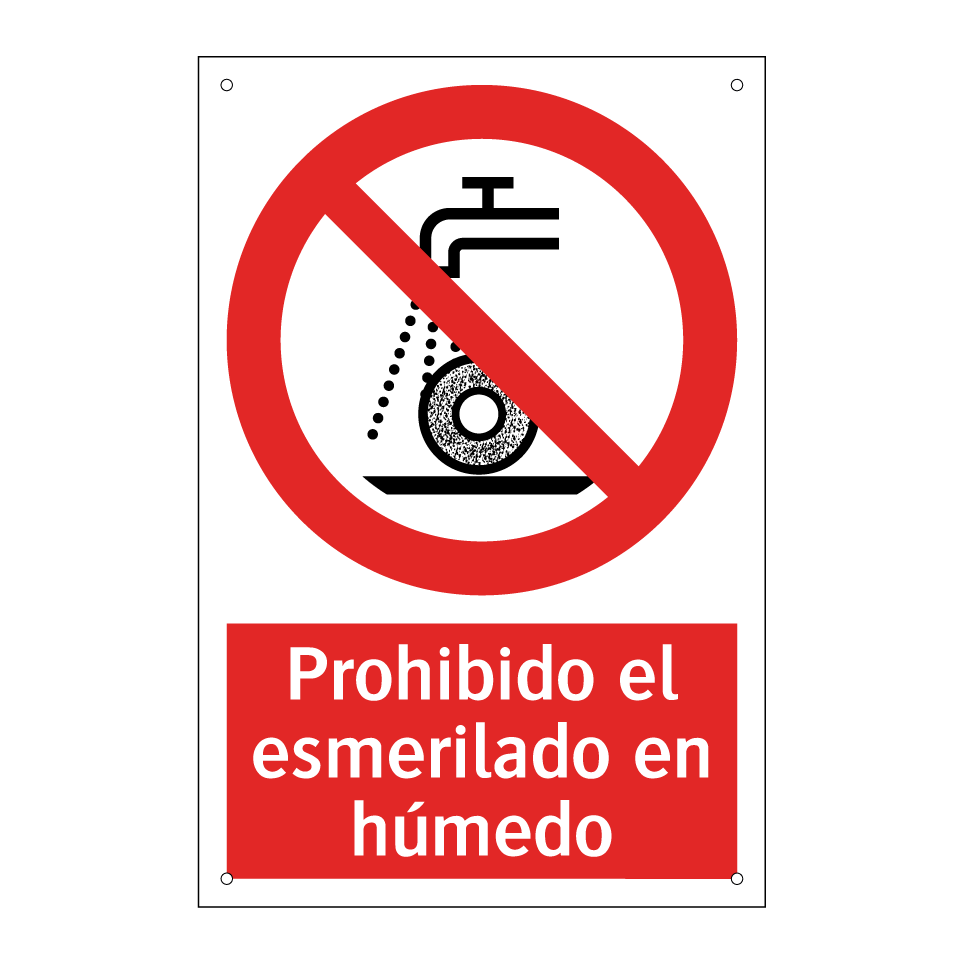 Prohibido el esmerilado en húmedo