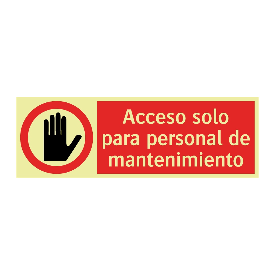 Acceso solo para personal de mantenimiento