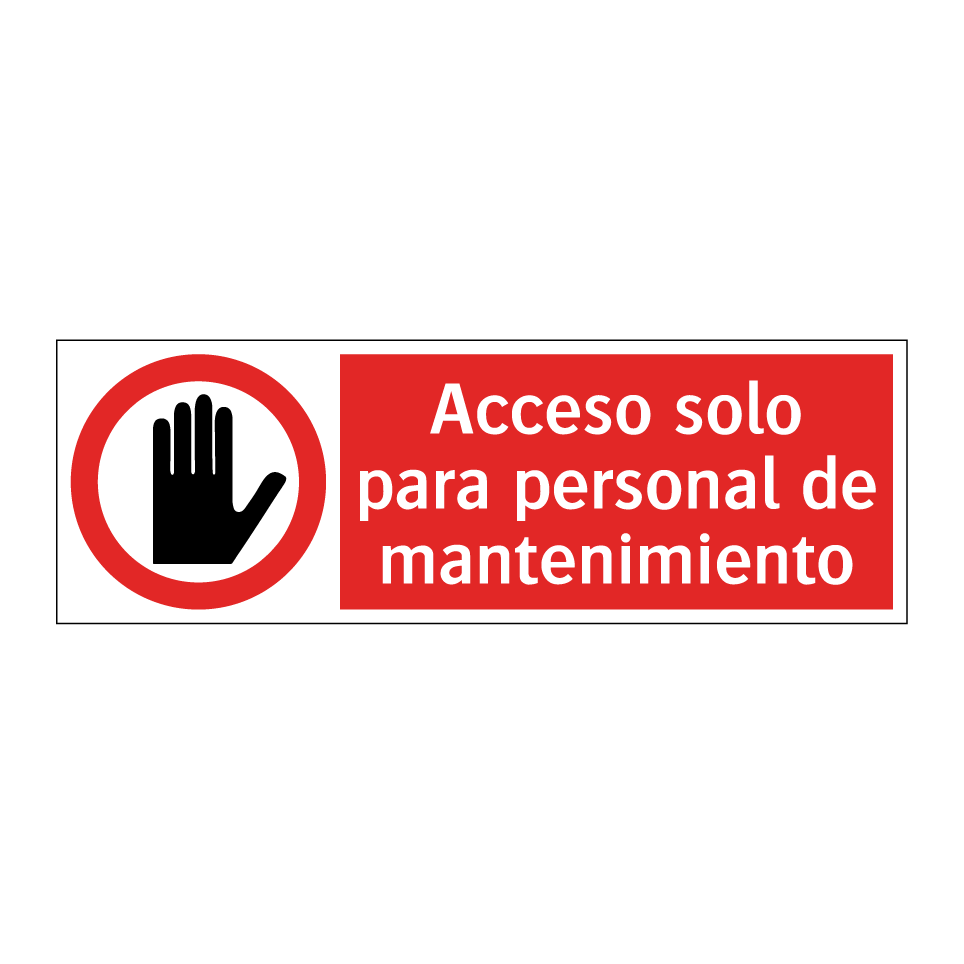Acceso solo para personal de mantenimiento