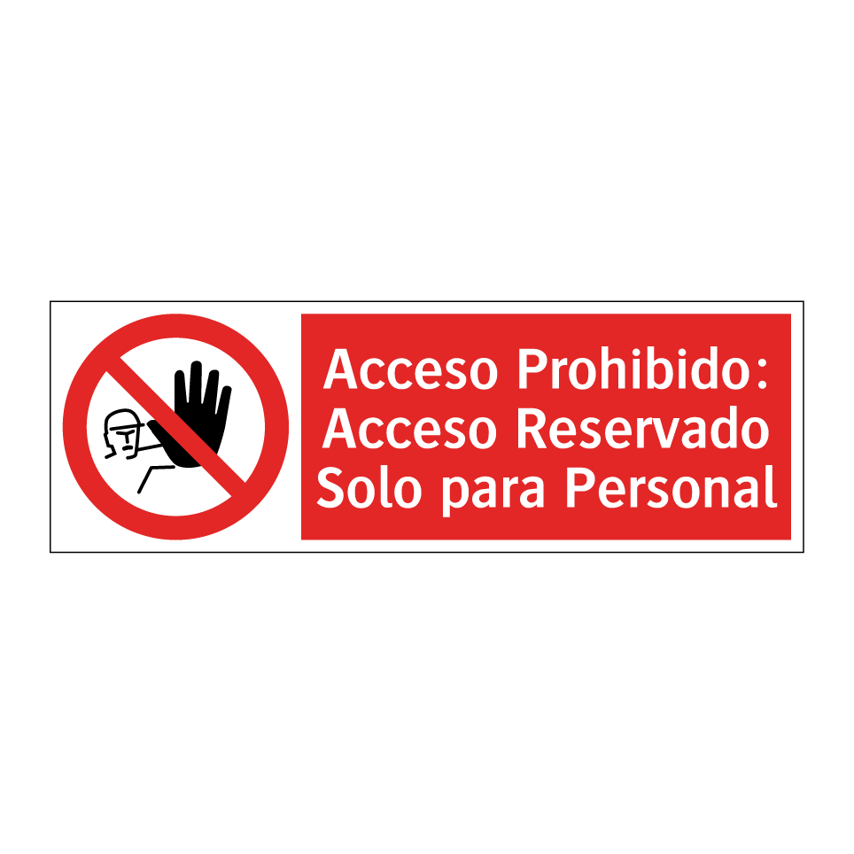Acceso Prohibido: Acceso Reservado Solo para Personal