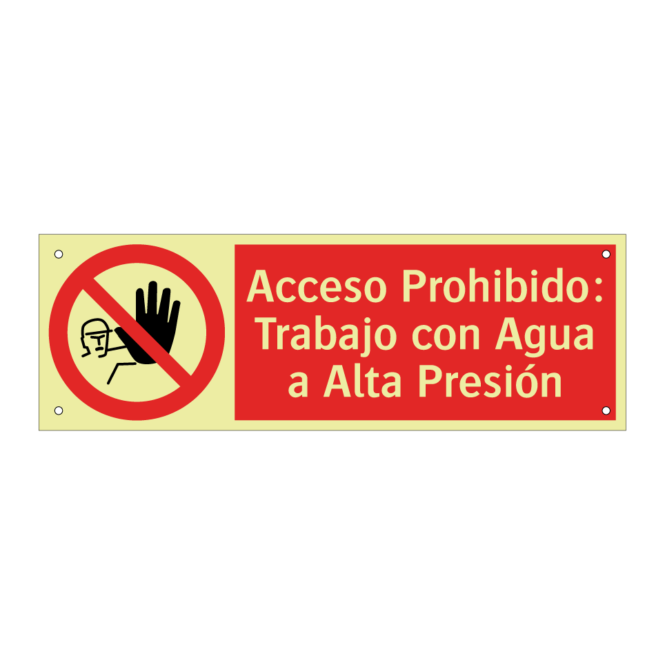Acceso Prohibido: Trabajo con Agua a Alta Presión