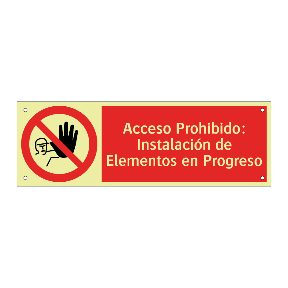 Acceso Prohibido: Instalación de Elementos en Progreso