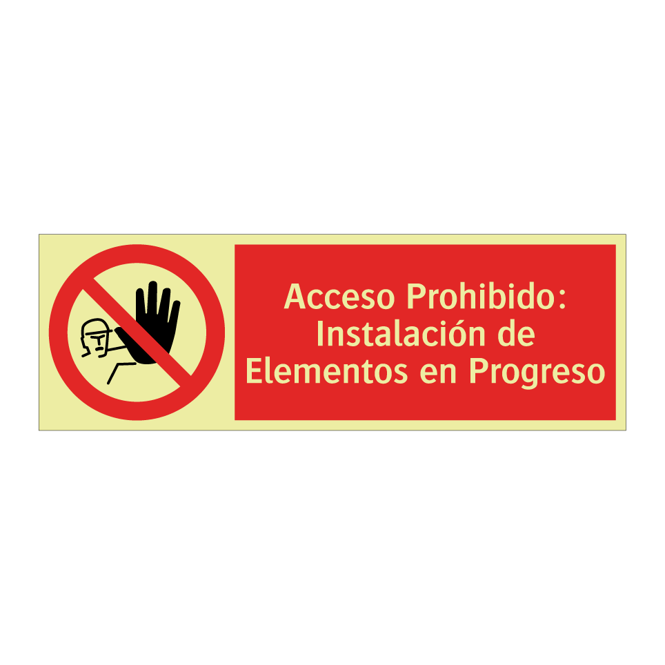 Acceso Prohibido: Instalación de Elementos en Progreso
