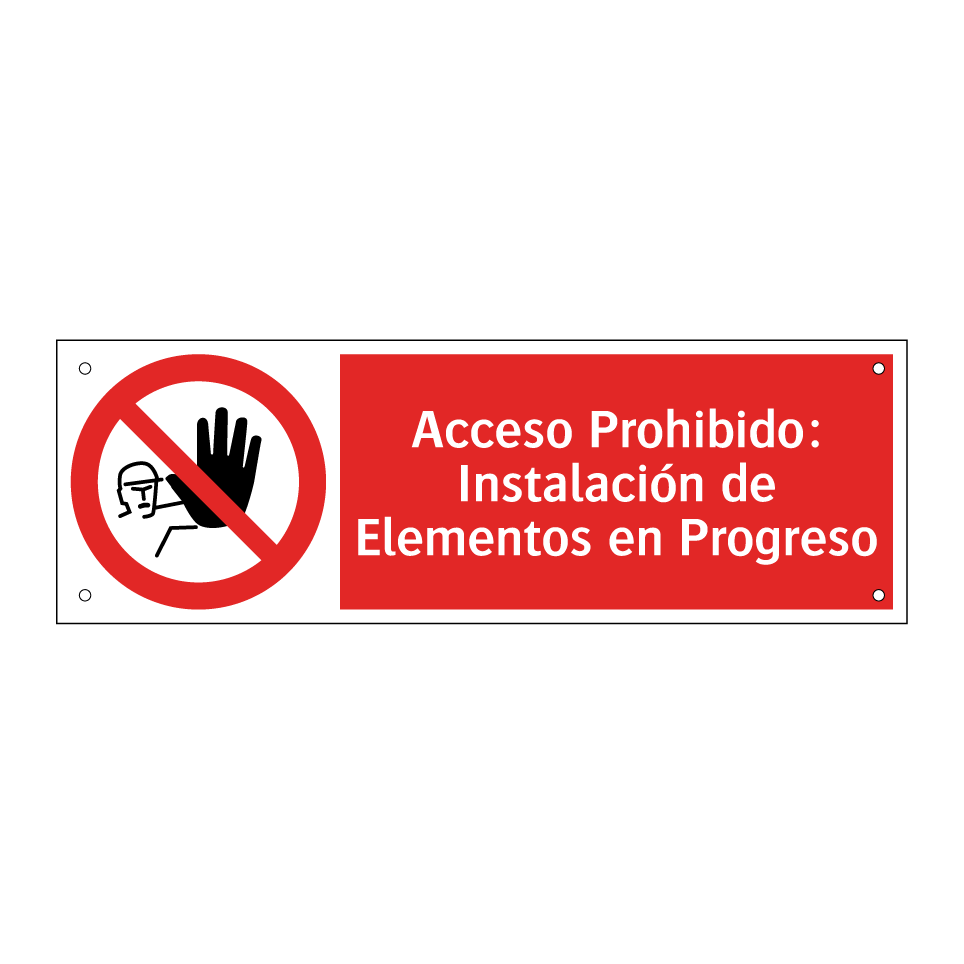 Acceso Prohibido: Instalación de Elementos en Progreso