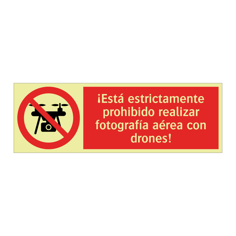 ¡Está estrictamente prohibido realizar fotografía aérea con drones!
