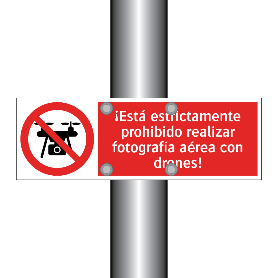 ¡Está estrictamente prohibido realizar fotografía aérea con drones!