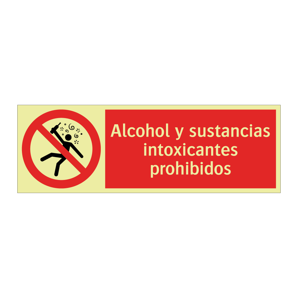 Alcohol y sustancias intoxicantes prohibidos