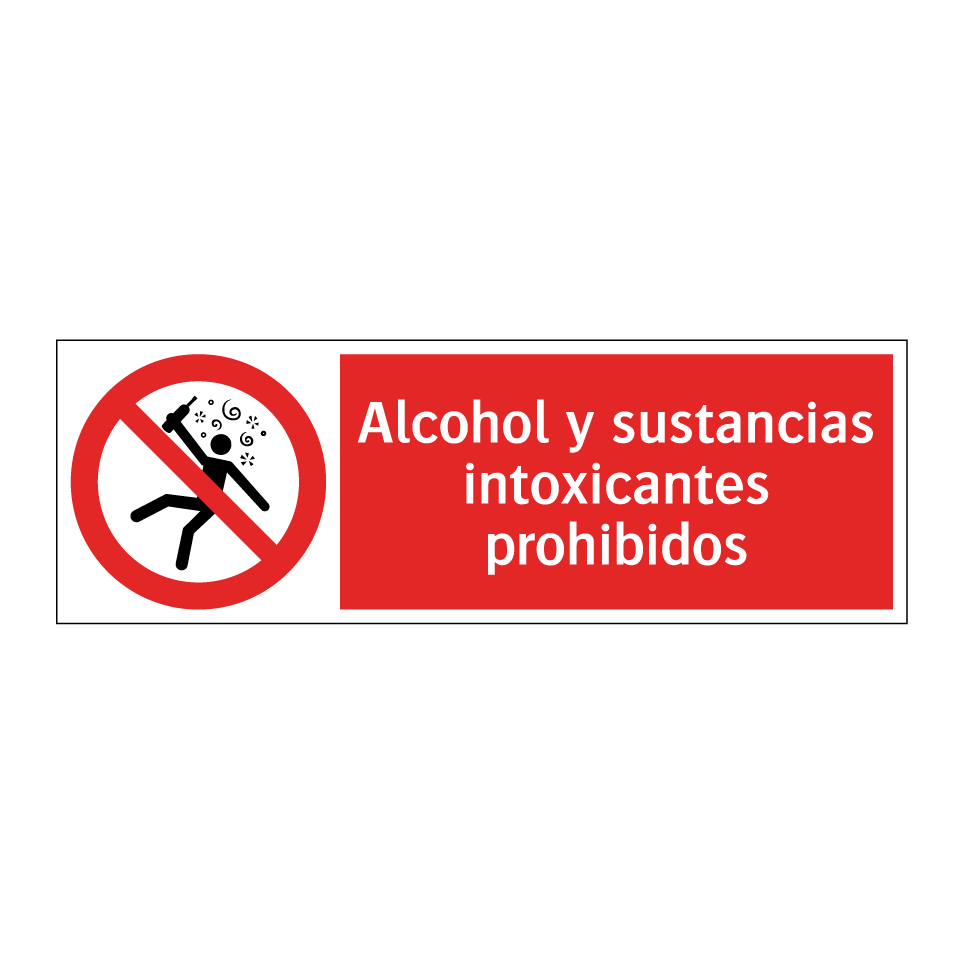 Alcohol y sustancias intoxicantes prohibidos