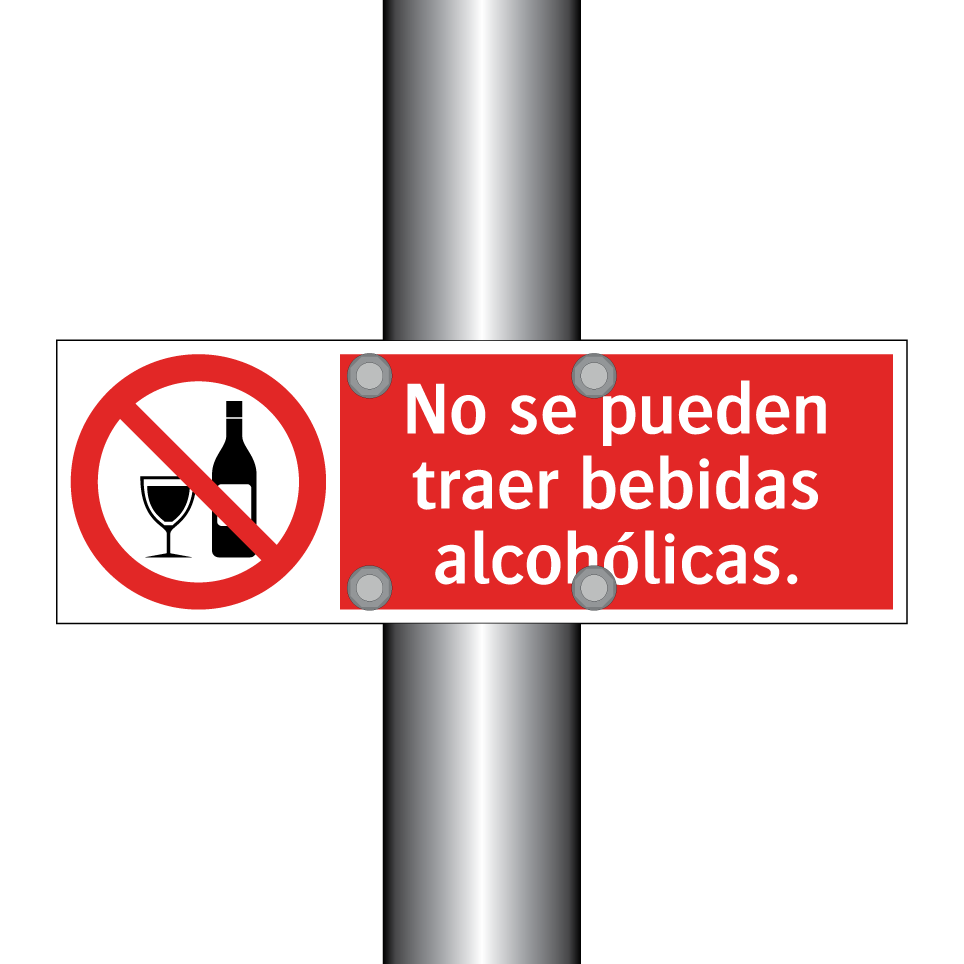 No se pueden traer bebidas alcohólicas.