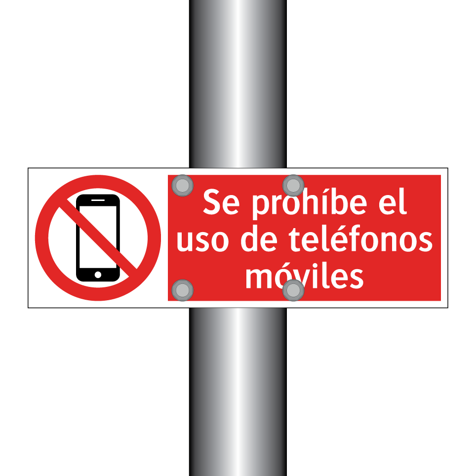 Se prohíbe el uso de teléfonos móviles