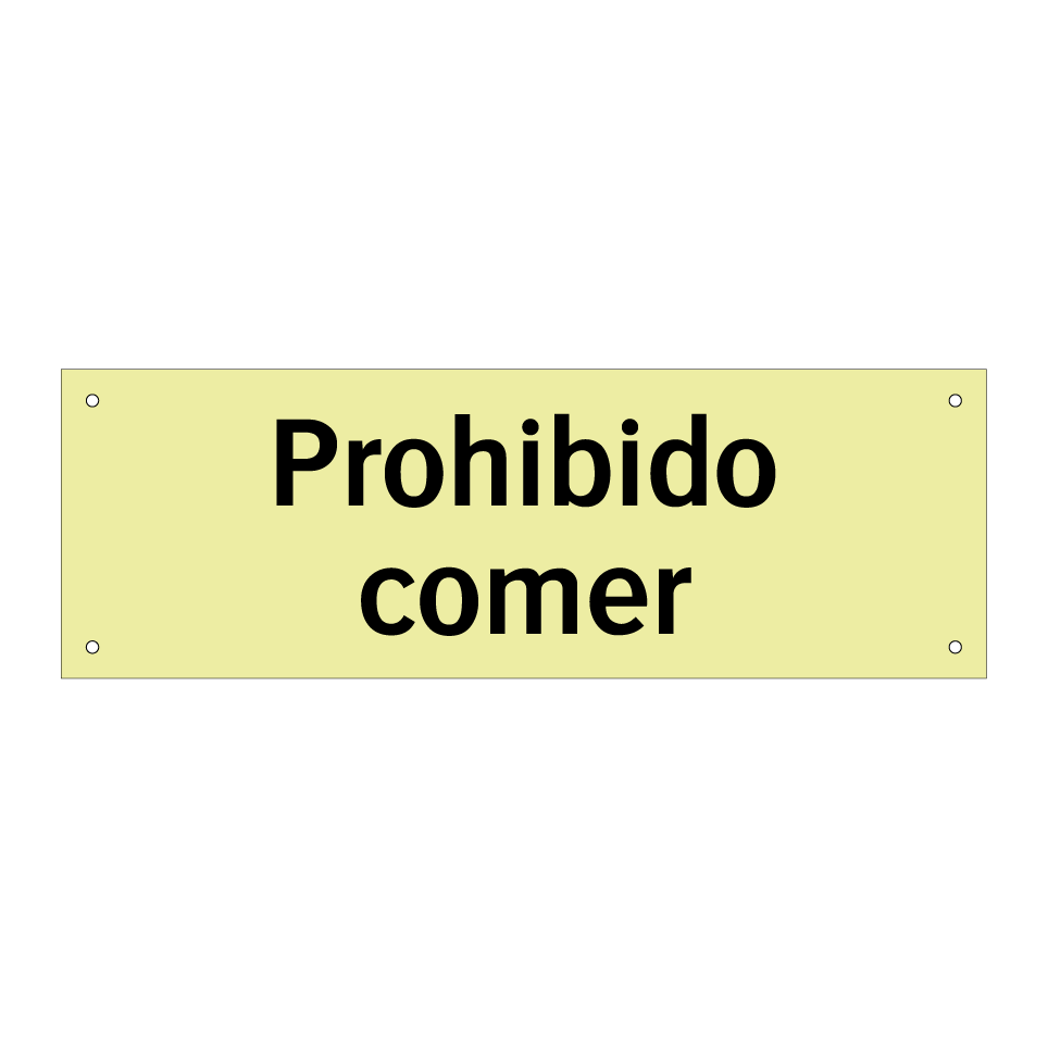 Prohibido comer