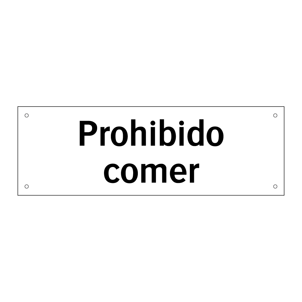 Prohibido comer