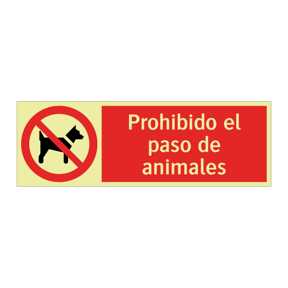 Prohibido el paso de animales
