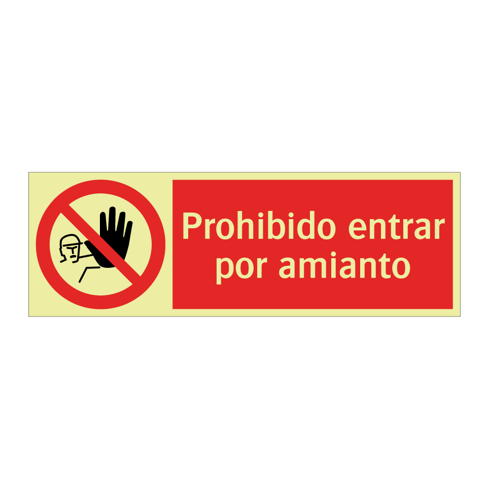 Prohibido entrar por amianto