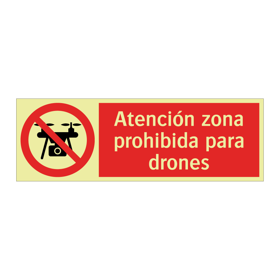 Atención zona prohibida para drones