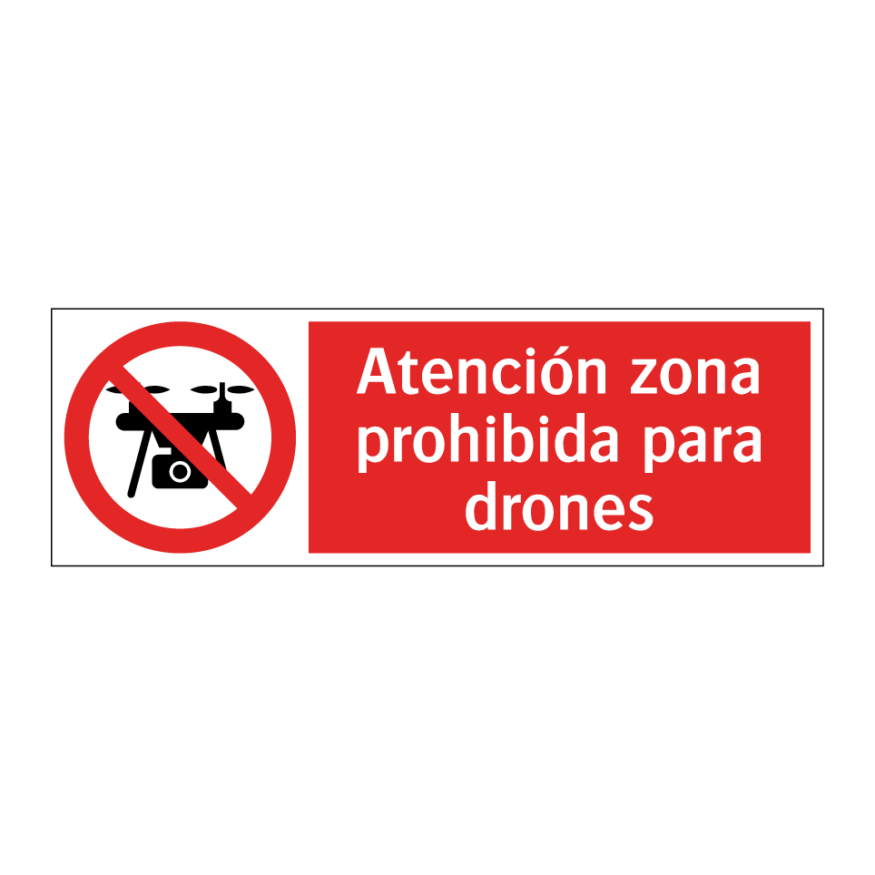 Atención zona prohibida para drones