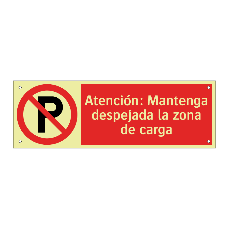 Atención: Mantenga despejada la zona de carga