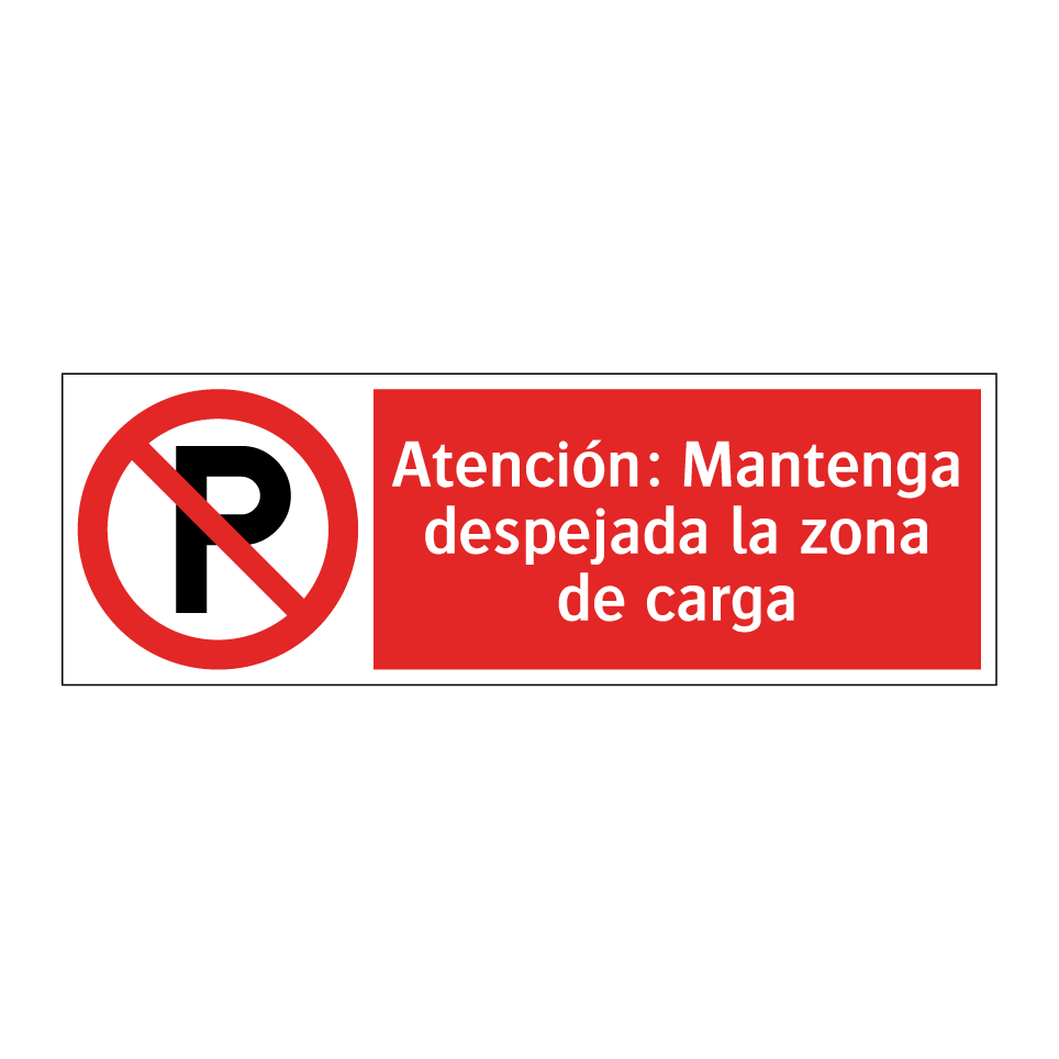 Atención: Mantenga despejada la zona de carga