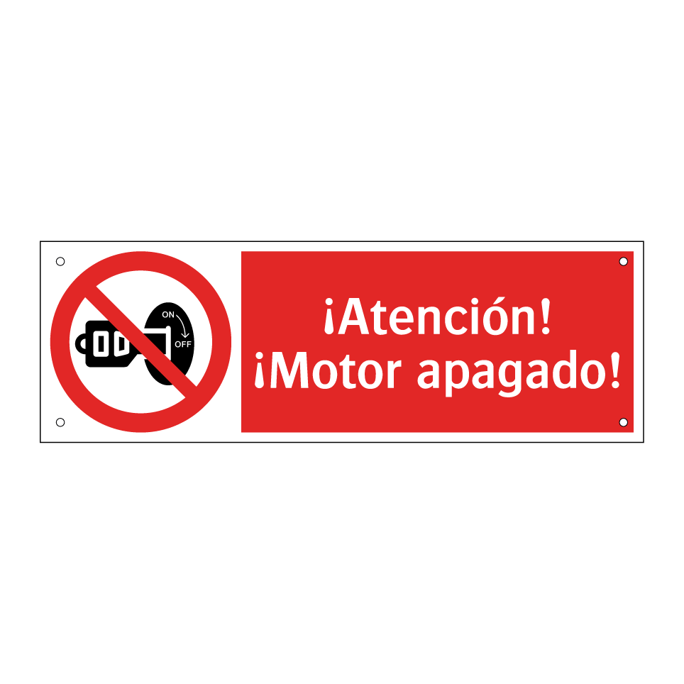 ¡Atención! ¡Motor apagado!