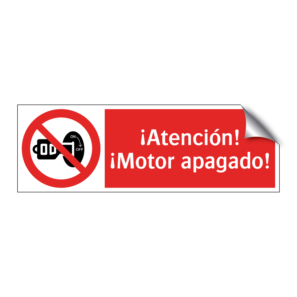 ¡Atención! ¡Motor apagado!