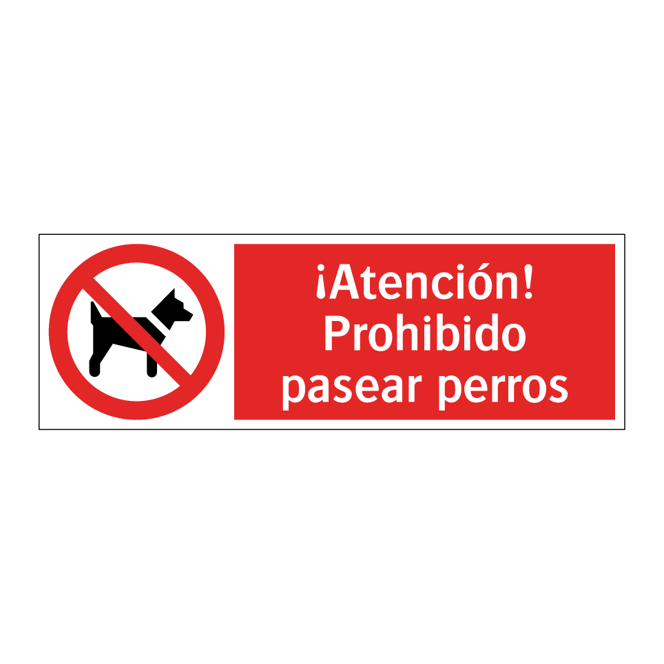 ¡Atención! Prohibido pasear perros