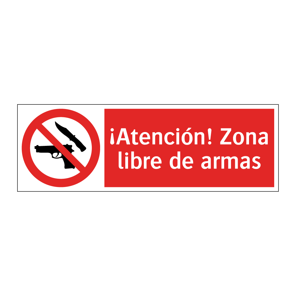 ¡Atención! Zona libre de armas